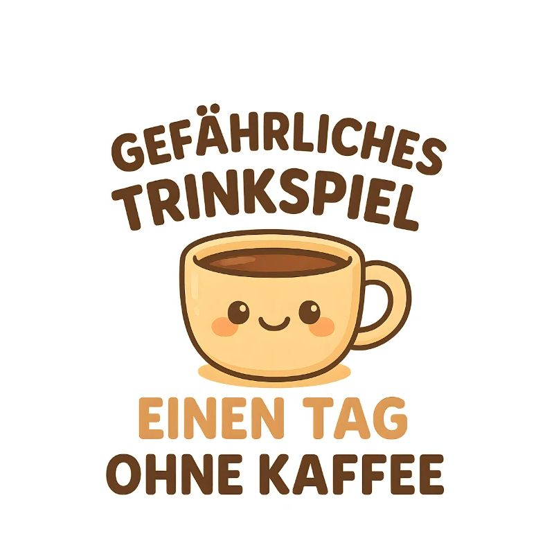Gefährliches Trinkspiel Kaffee Kawaii