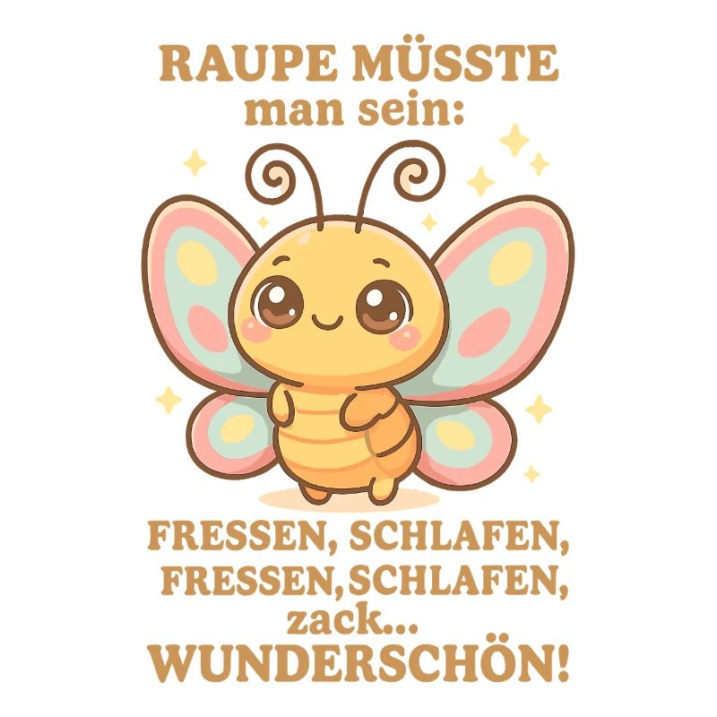 Raupe Spruch – Zack Wunderschön