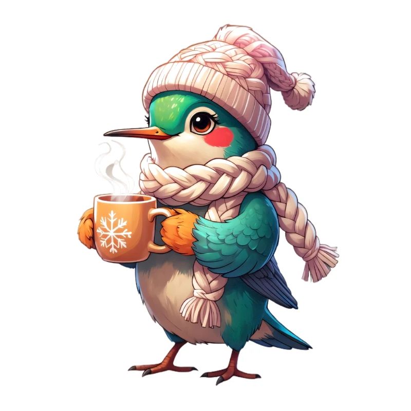 Winterkörniger Vogel Schal