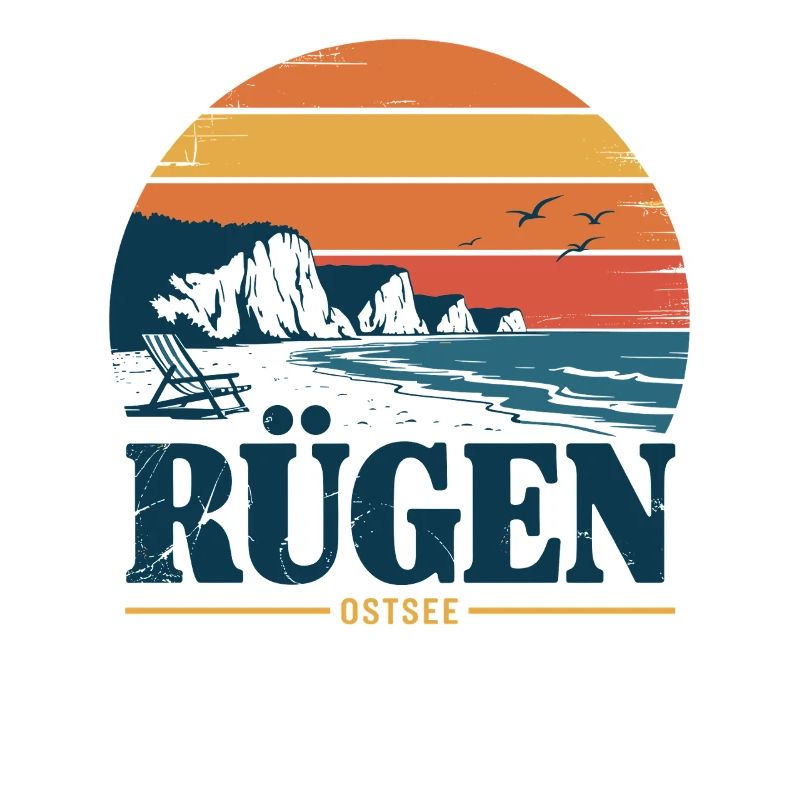 Rügen Ostsee Retro Geschenk