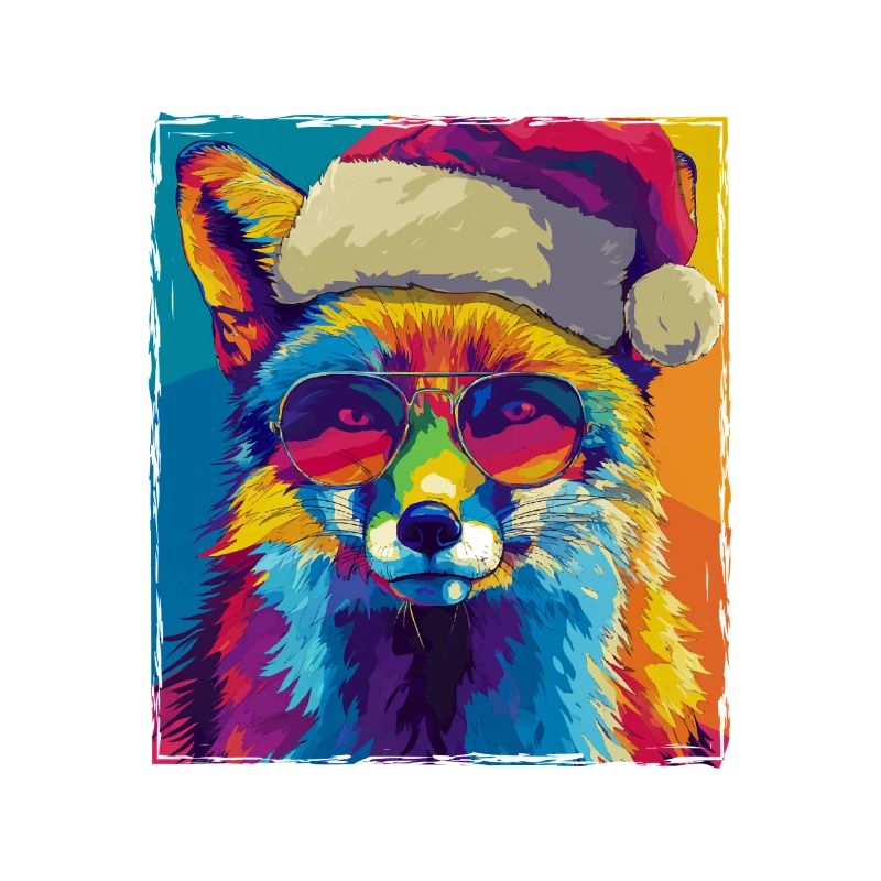Fuchs Weihnachten Porträt
