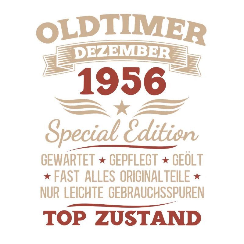 69. Geburtstag Geschenk Oldtimer Dezember 1956