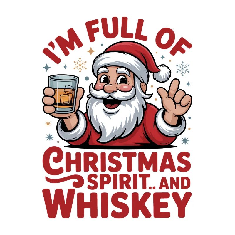 Weihnachts-Whiskey-Weihnachtsgeist