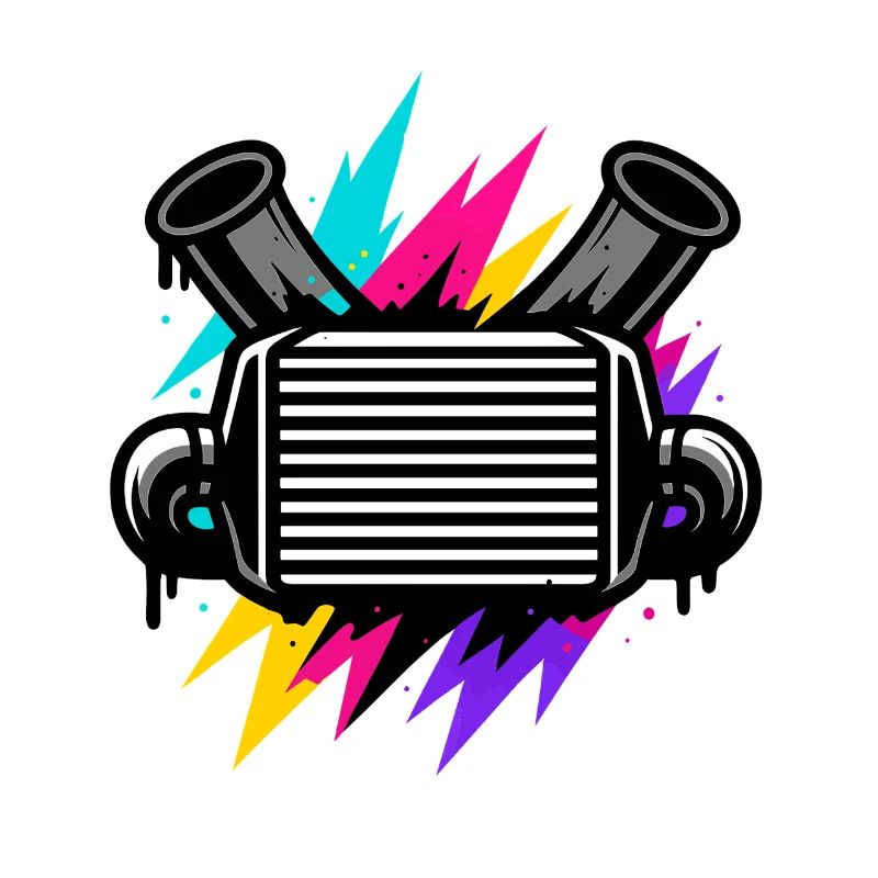 Neon car sound, tuning frame, driver name