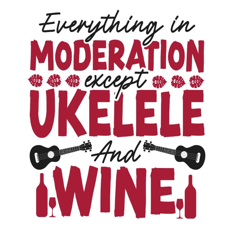 Hawaiian Ukulele Uke Wine