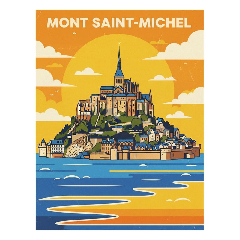 Mont Saint-Michel Plakat