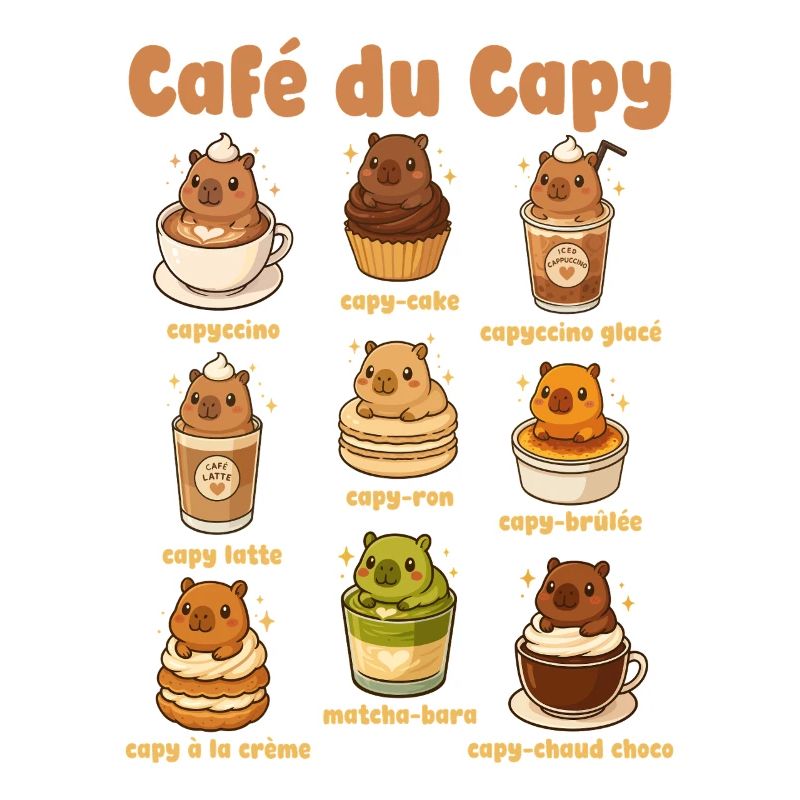  Café De Capybara Niedliches