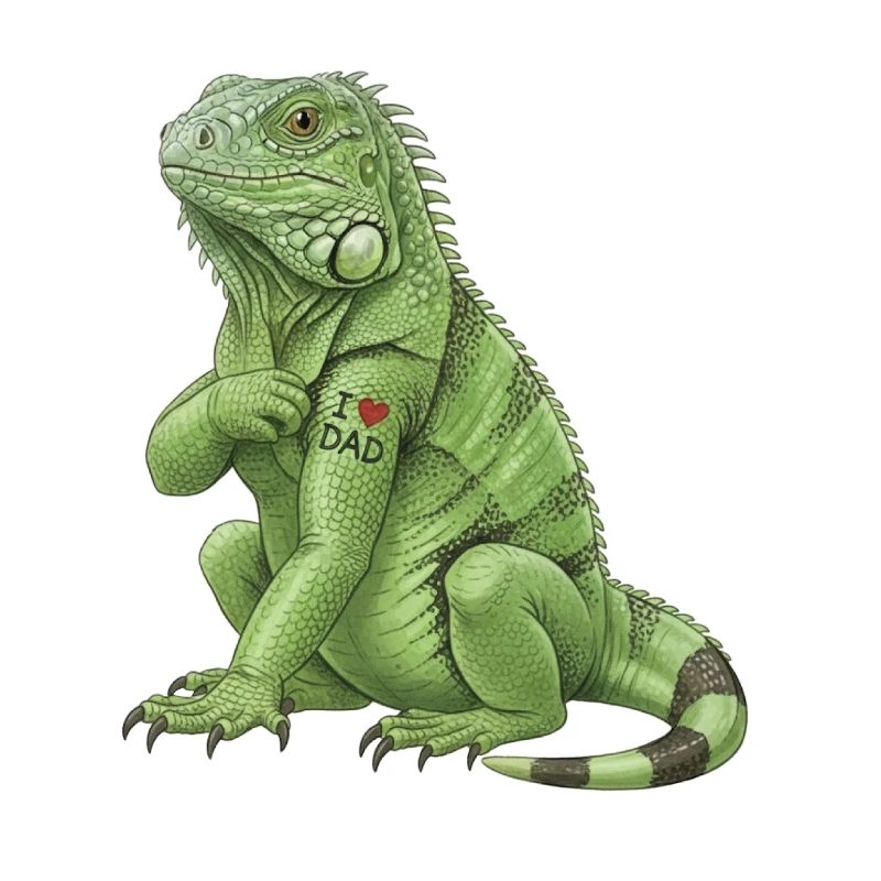 Ich liebe Papa Leguan