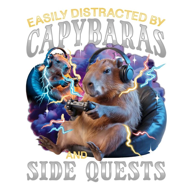 Funny Gaming Gamer Capybara