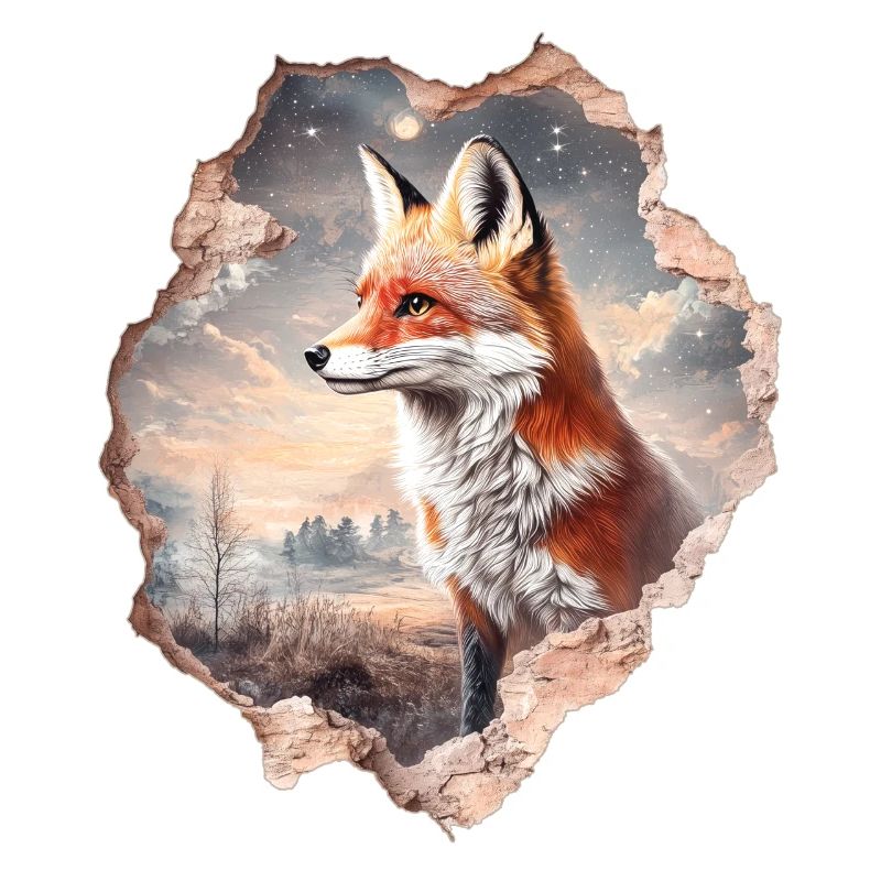 Fuchs und Sternenhimmel