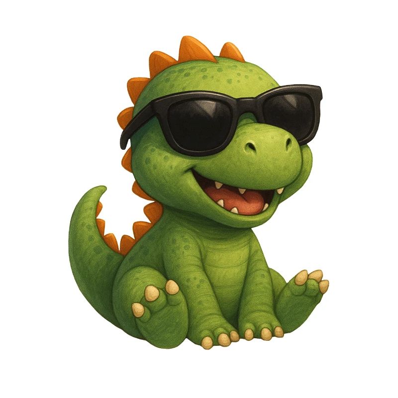 Dinosaurier mit Sonnenbrille