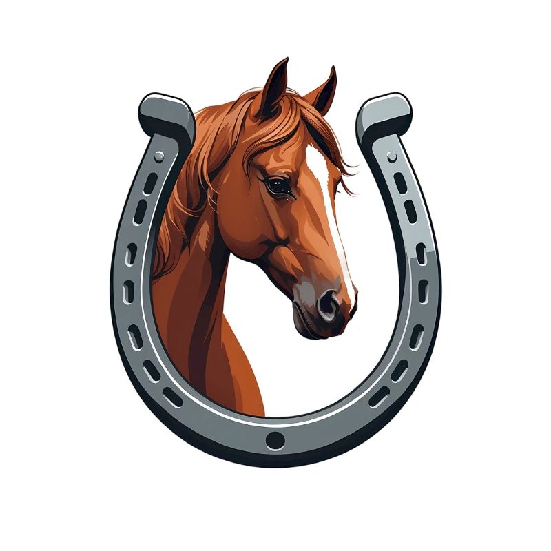 Hufeisen-Pferd: Kraftvolles Portrait