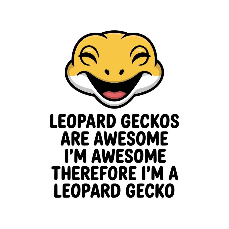 Joyful Leopardgecko Laughs Mascot