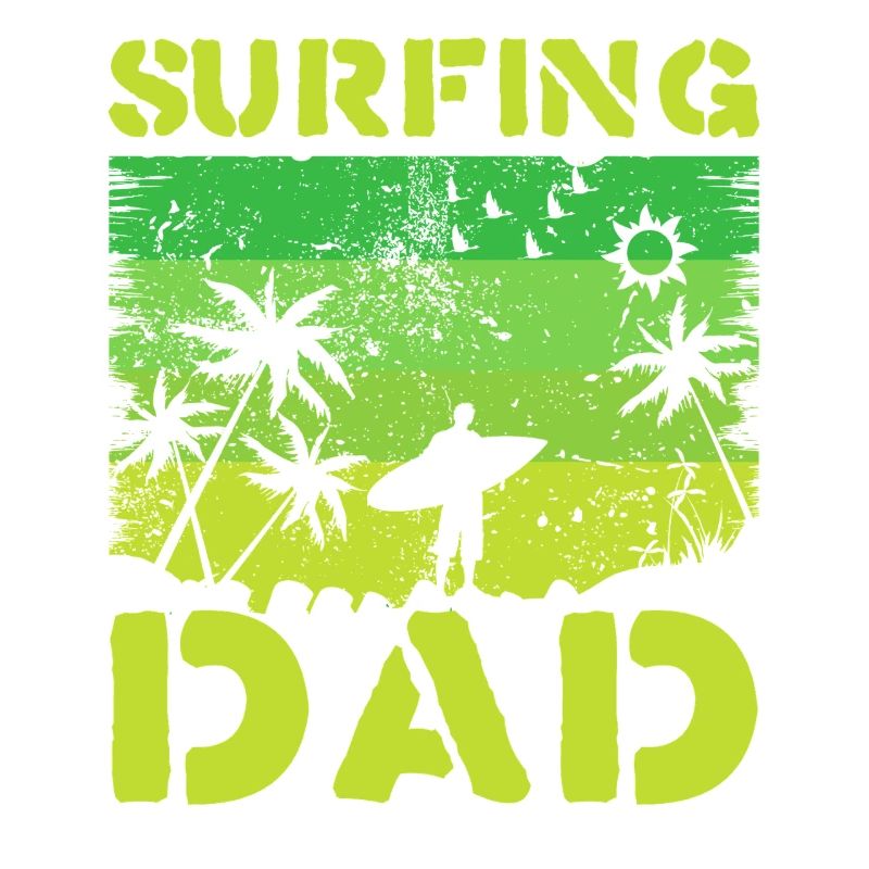Surfen Dad Retro Grün