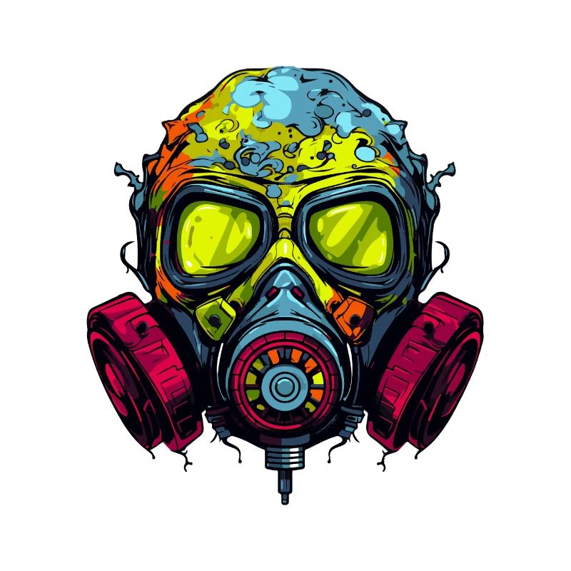  Gasmaske Graffiti