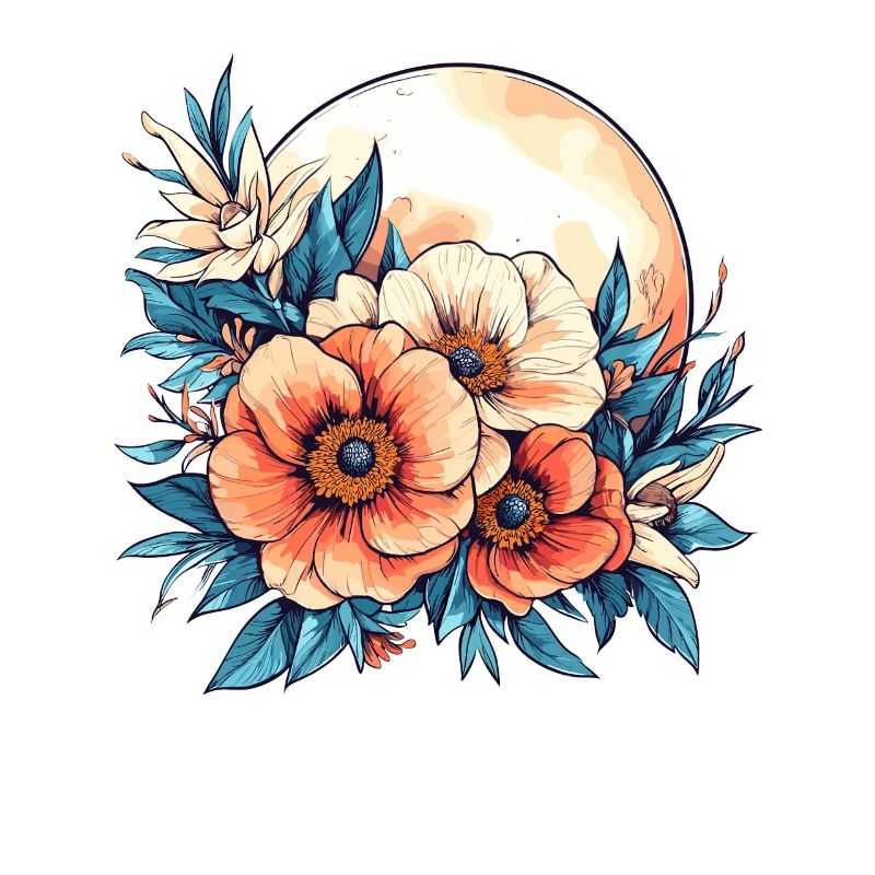 Mondschein Blütenkreis