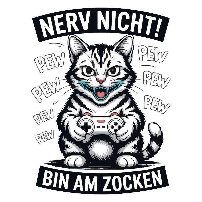 Courage Not I Gaming Cat Design