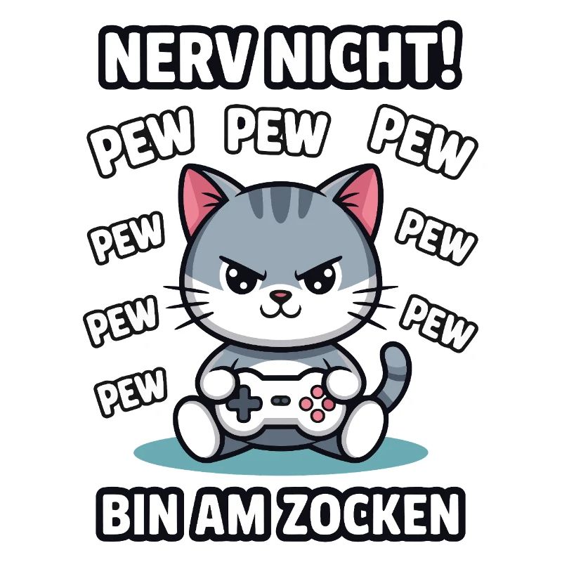 Courage Not I Gaming Cat Design