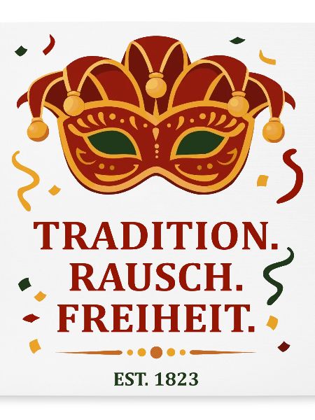 Tradition. Rausch. Freiheit. – Karnevalsmaske