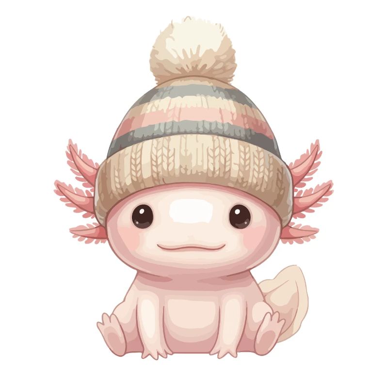 Axolotl Mütze