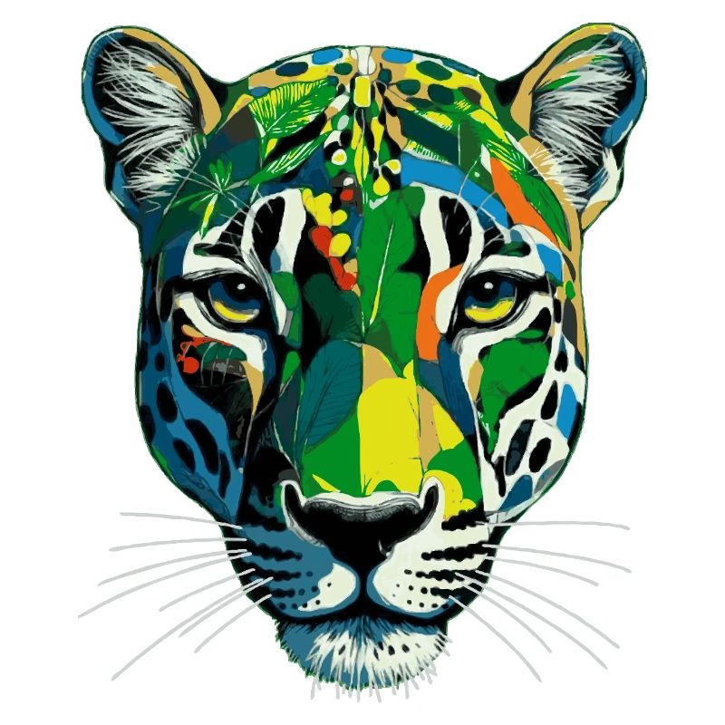 Farbenfroher Panther