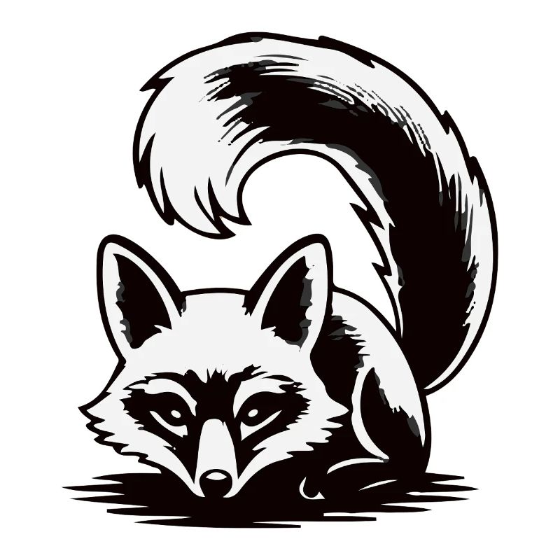 Lunar Fox Silhouette