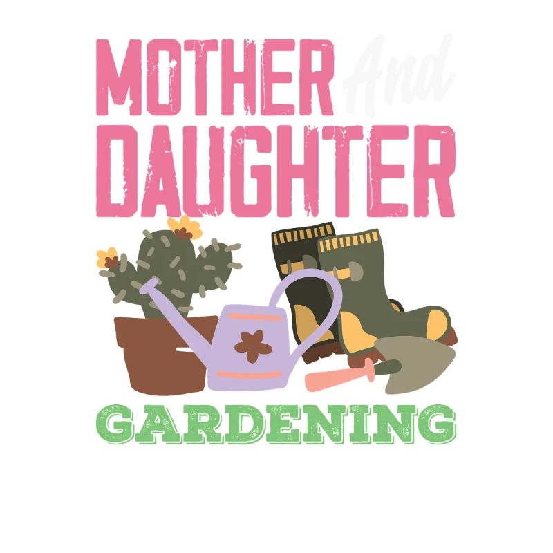 Mutter-tochter-pflanzenliebhaberin Gartenarbeit