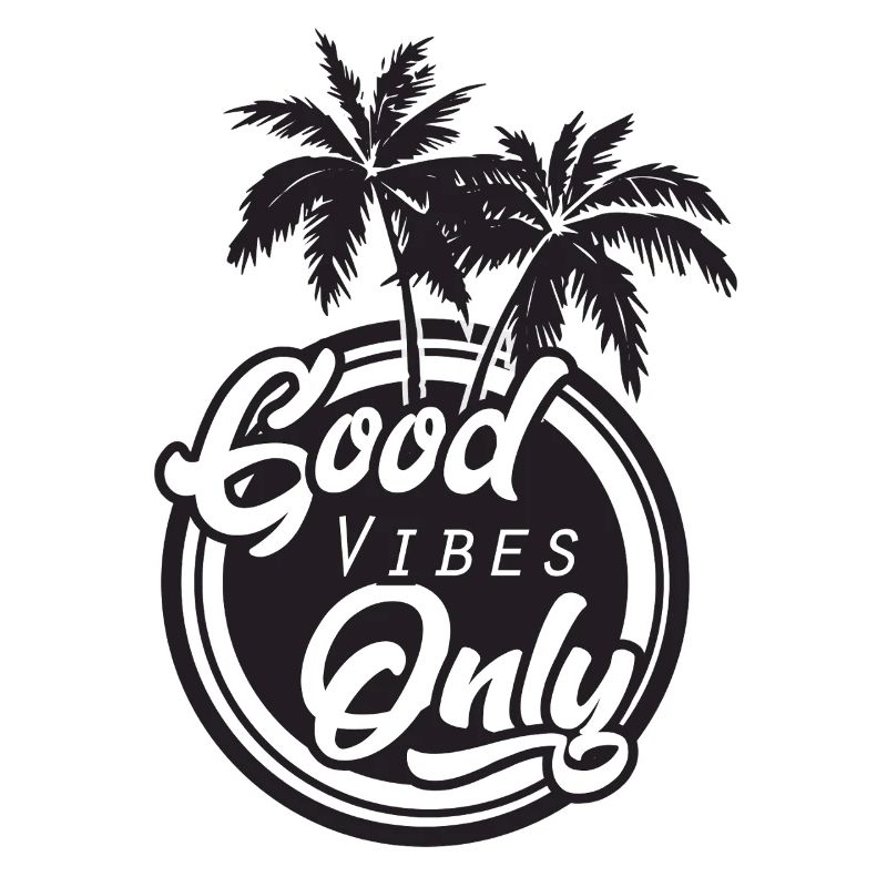 Gute Vibes Only Palmen