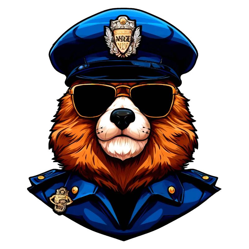Murmeltiere Polizei / Polizistin Murmeltier