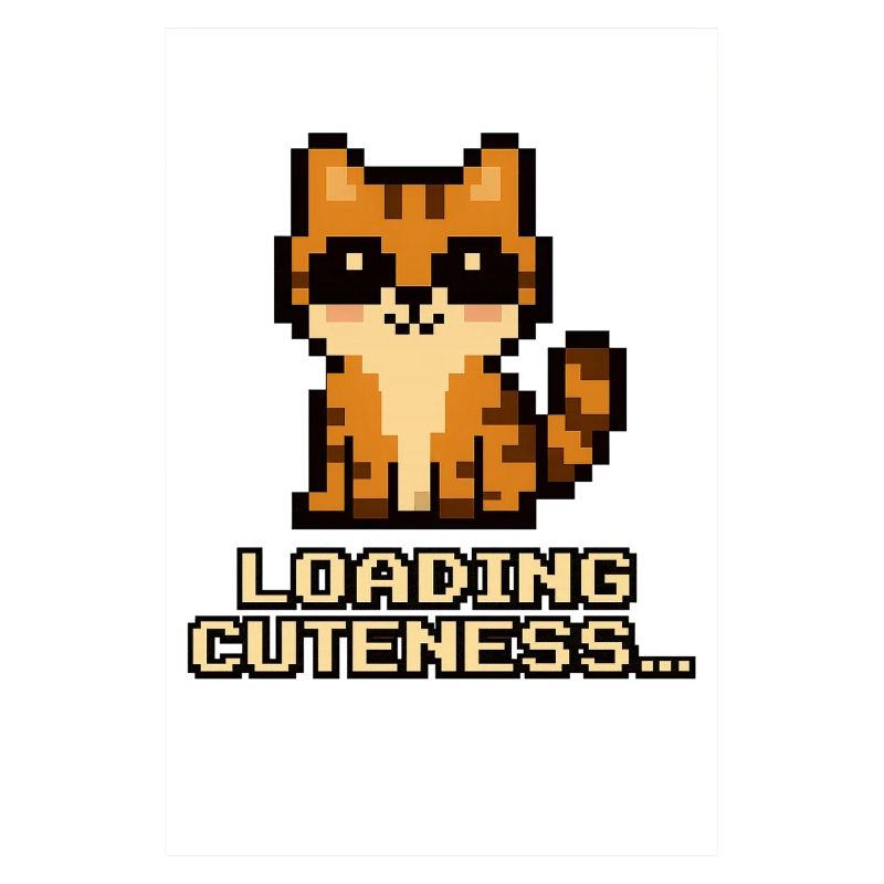 Lade Niedlichkeit Pixelkatze