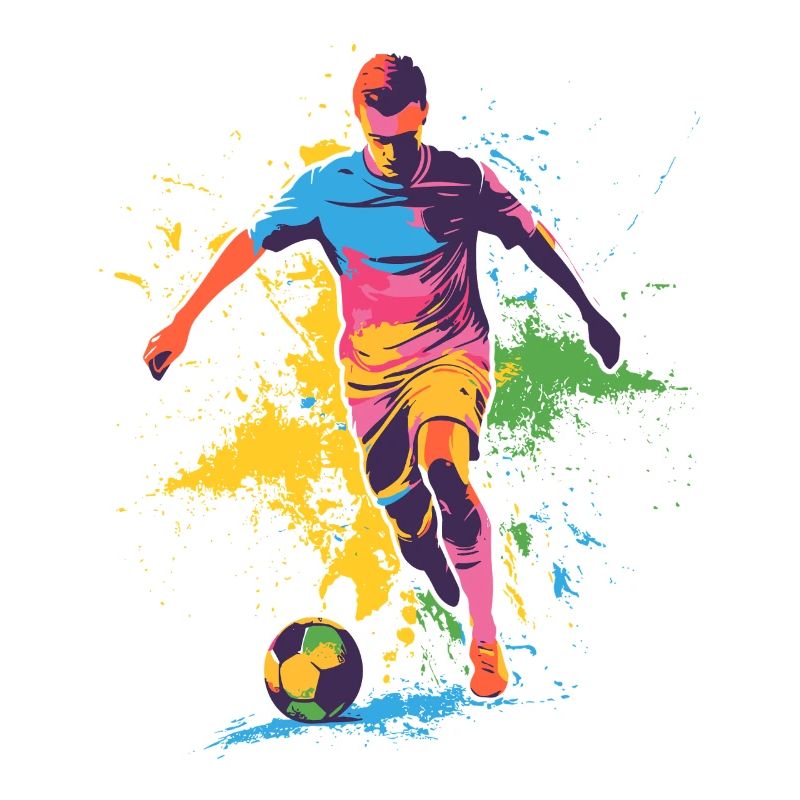 Farbspritzer Fußballheld