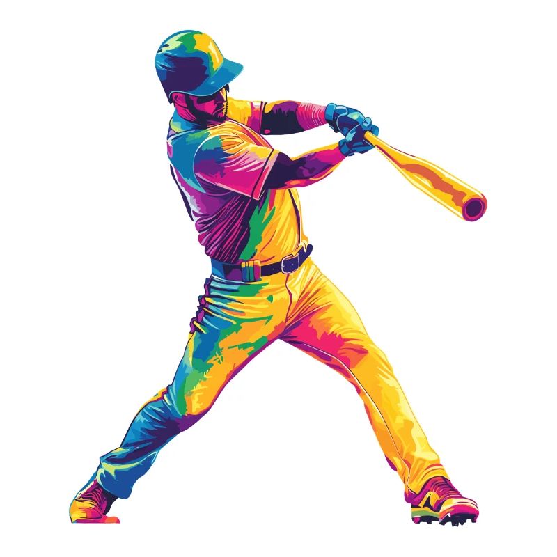 Buntes Baseball-Power