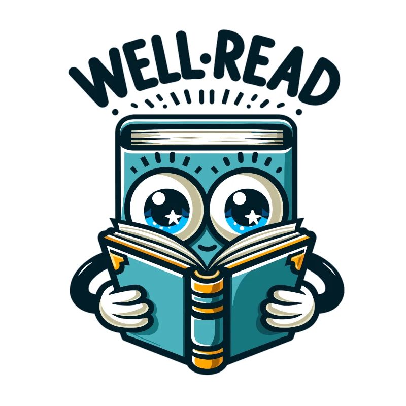Well Read Bücherheld Illustration