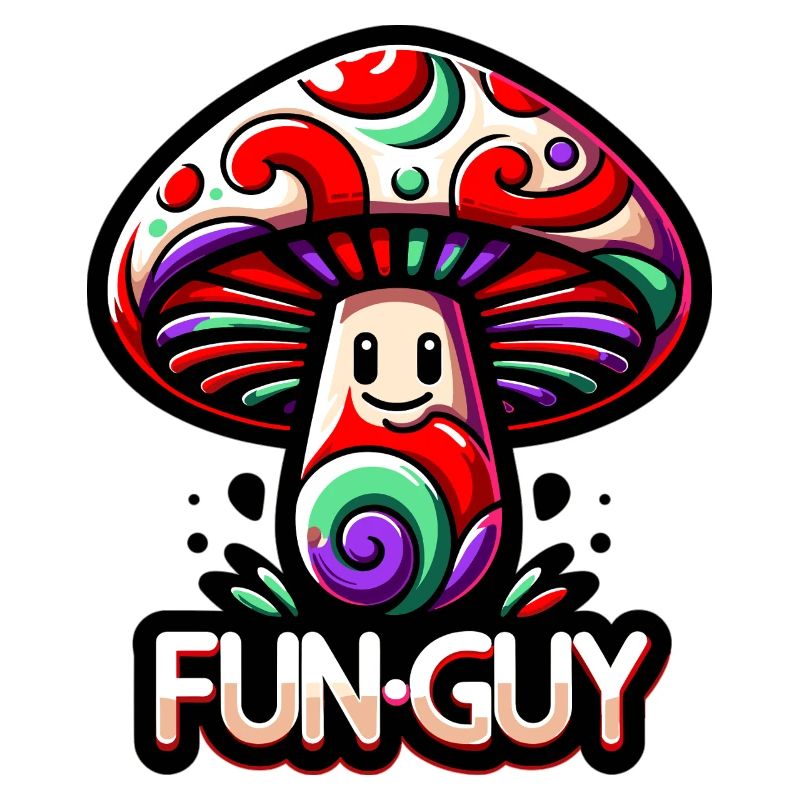 Psychedelischer Pilz Fun Guy