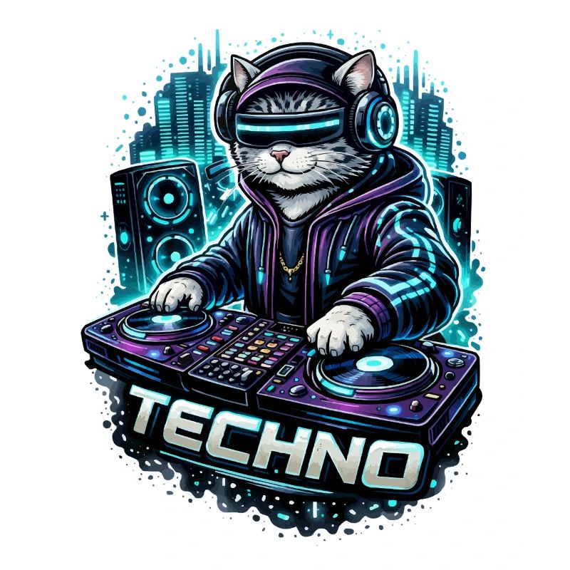 Techno-Kater am DJ-Pult