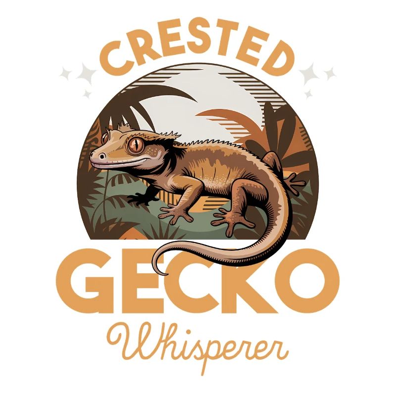Funny Reptile Crested Gecko