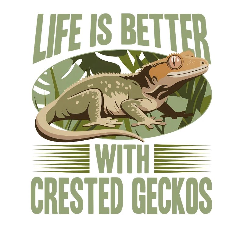 Funny Reptile Crested Gecko