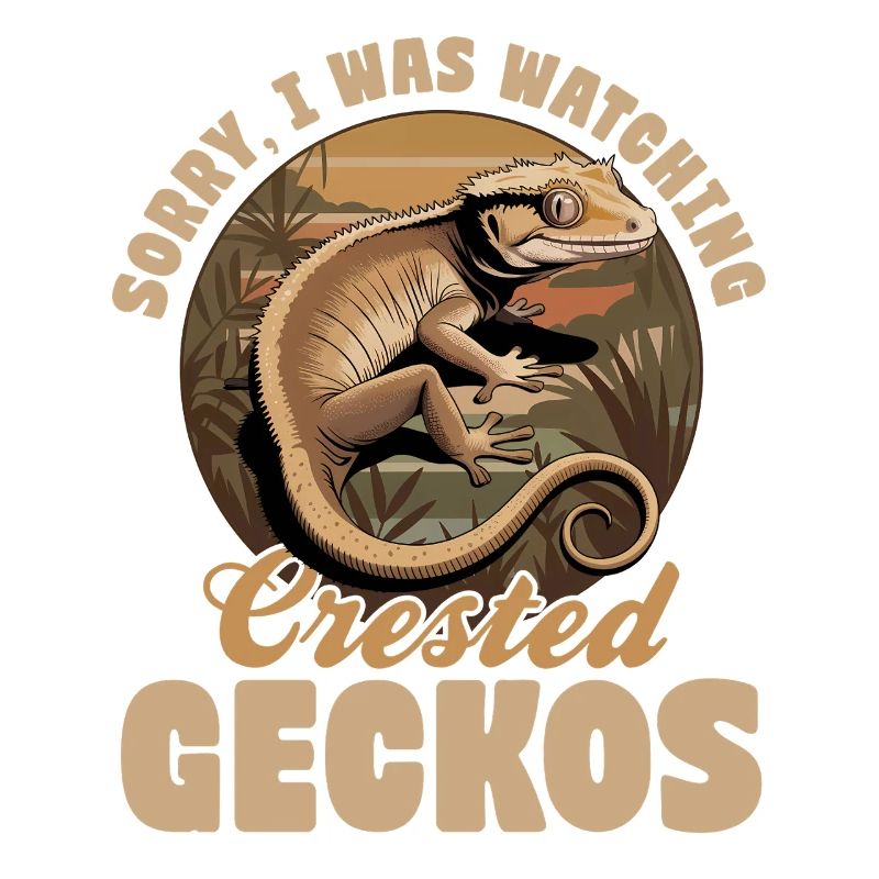Funny Reptile Crested Gecko