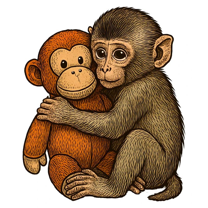 Monkey Hug Friendship