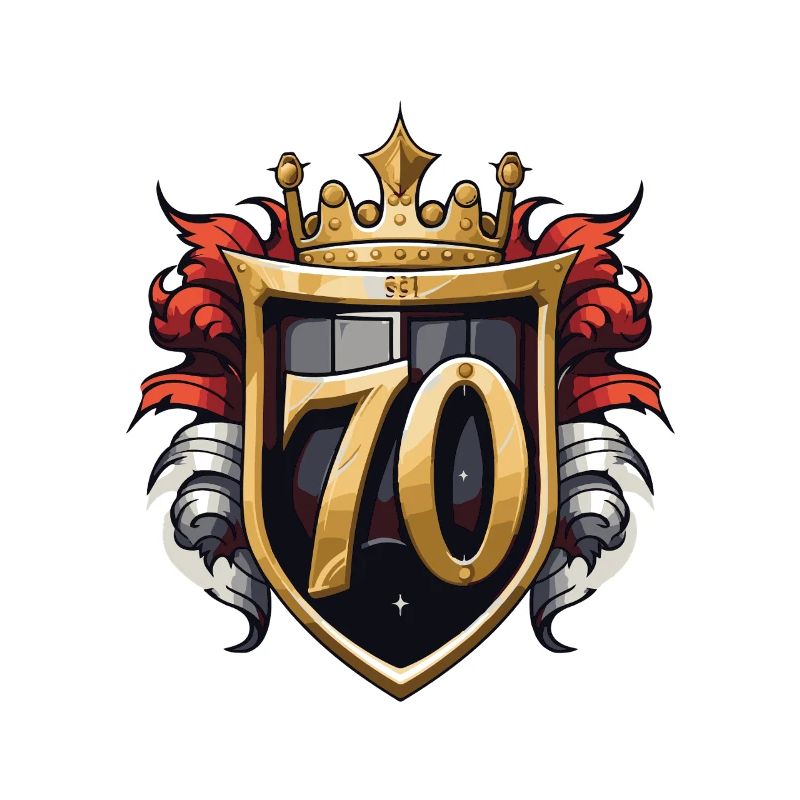 70 Zahl Wappen