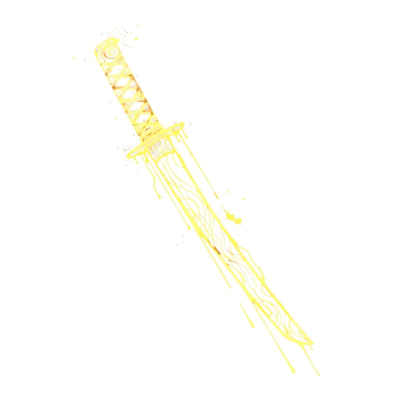 Golden Katana Samurai Sword