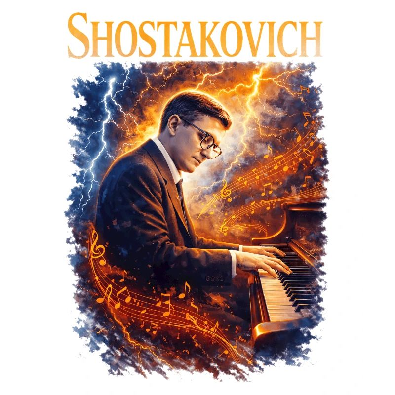Shostakovich Feuerklang am Klavier