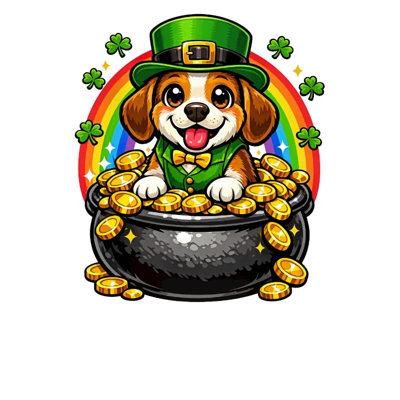Beagle Leprechaun St. Patricks Day