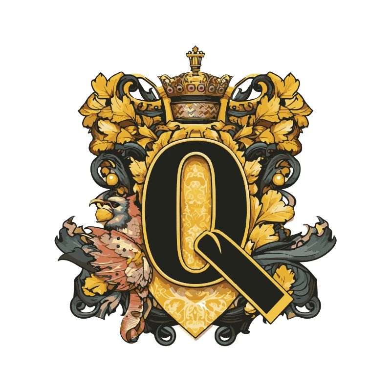 Q Buchstabe Name Krone