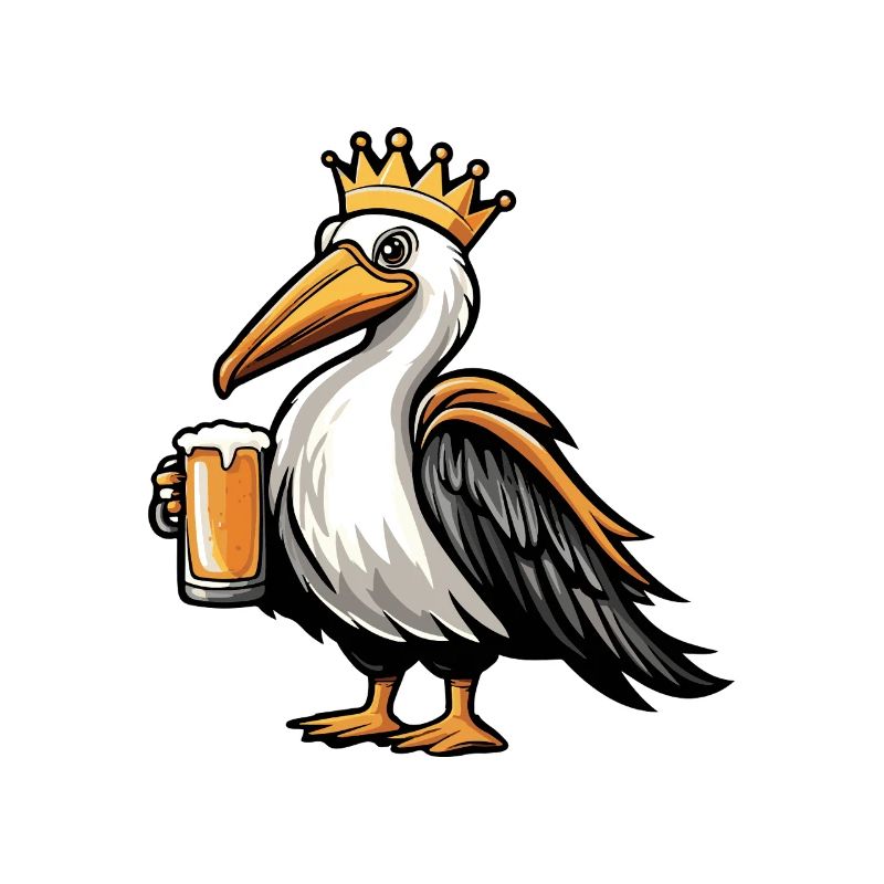 Pelikan Vogel Bier König