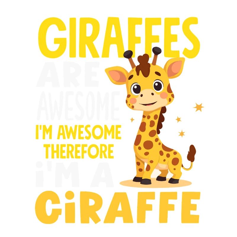 Giraffen sind toll also bin ich Giraffe