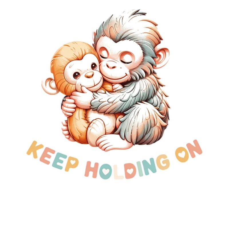Câlin de singe : Continue de t’accrocher