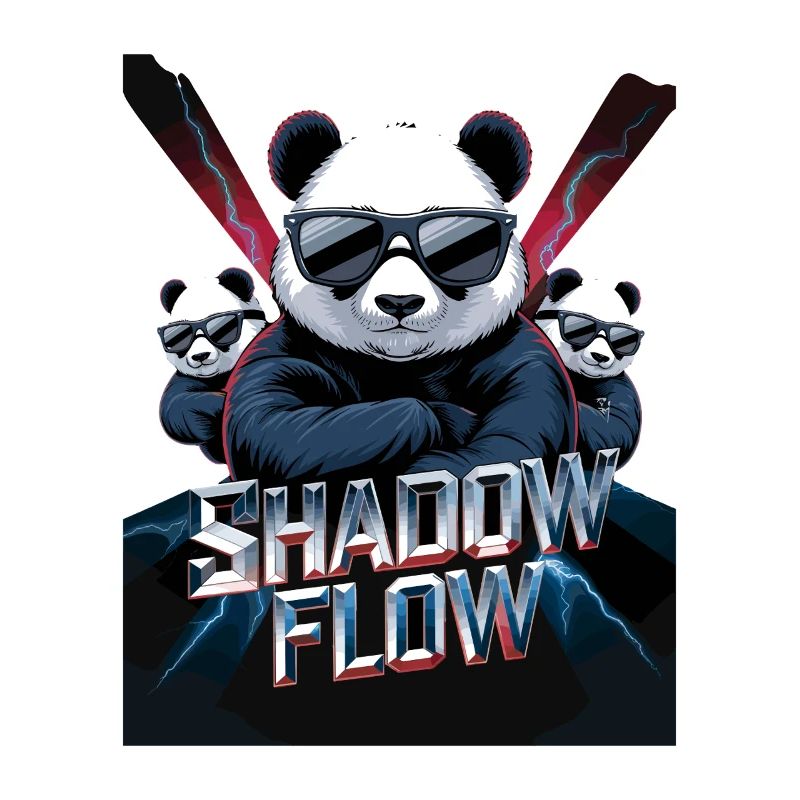  Shadow Flow Panda Crew Mit Coolen Sonnenbrillen