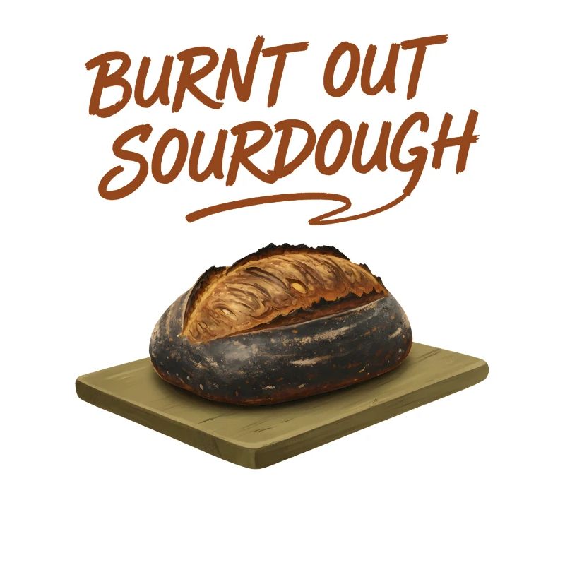 Sauerteig ausgebrannter Sauerteigbrot-Backer