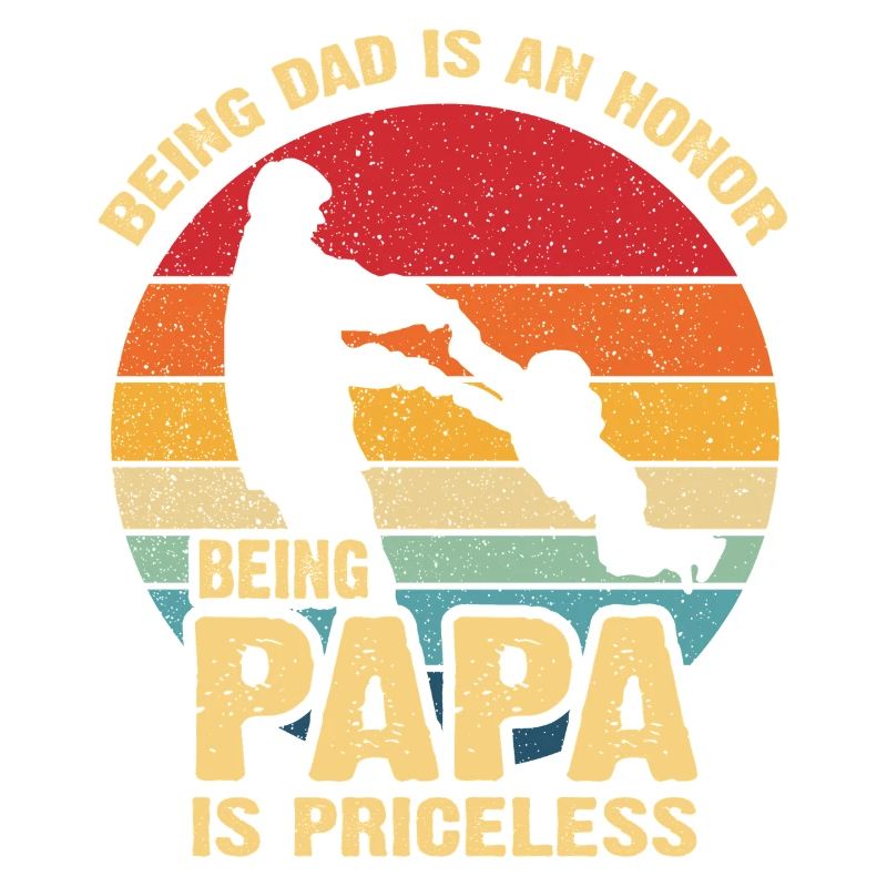 Papa Pride Sonnenuntergang Retro